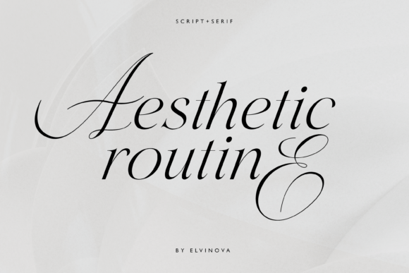 Aesthetic Routine Duo: The Font Pairing for Timeless Design