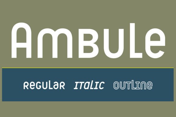 Ambule: The Stylish Hybrid Font for Modern Design