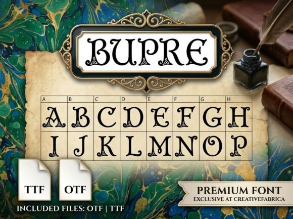 Bupre: A Typeface Forged in Myth and Monument