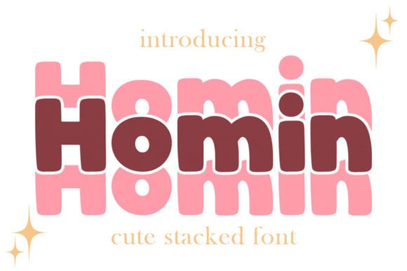 Homin: The Stacked Font for Modern, Bold Branding