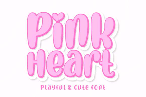 Inject Whimsy and Warmth with the Pink Heart Typeface