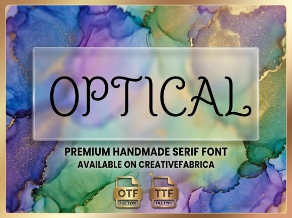 Optical: Where Playful Spirals Meet Polished Serif Design