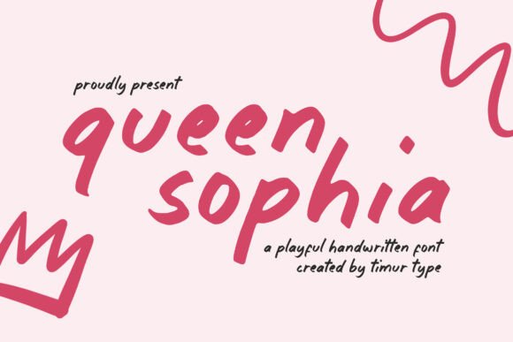 Queen Sophia: A Playful Font for Heartfelt Designs