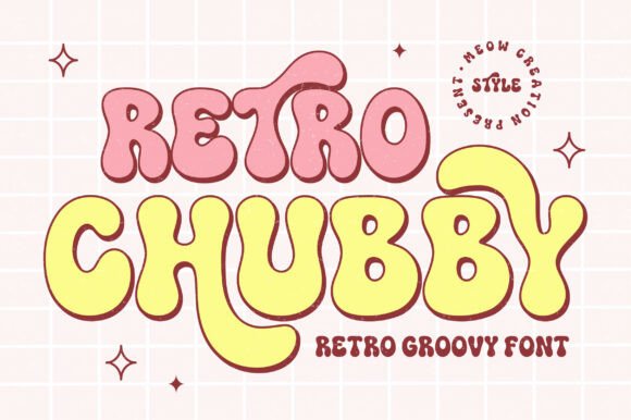 Retro Chubby: The Groovy Font with Bold Bubbly Curves