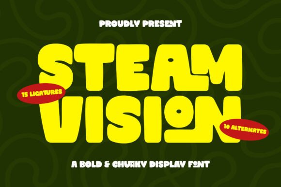 Steam Vision: The Playful Powerhouse Font for Bold Brands