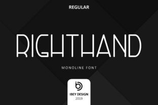 The Single-Line Power of Right Hand: A Modern Monoline Typeface