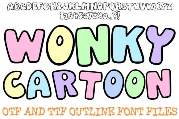 Wonky Cartoon Font: The Playful Bubble Doodle Typeface