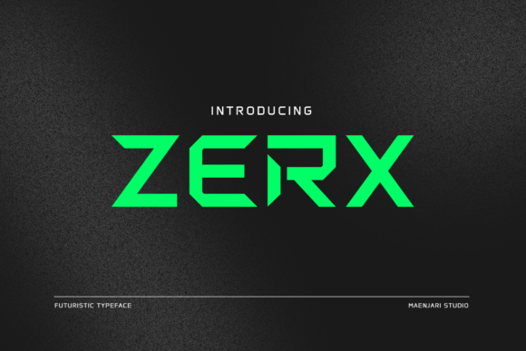 Zerx: A Typeface for the Next Generation of Design